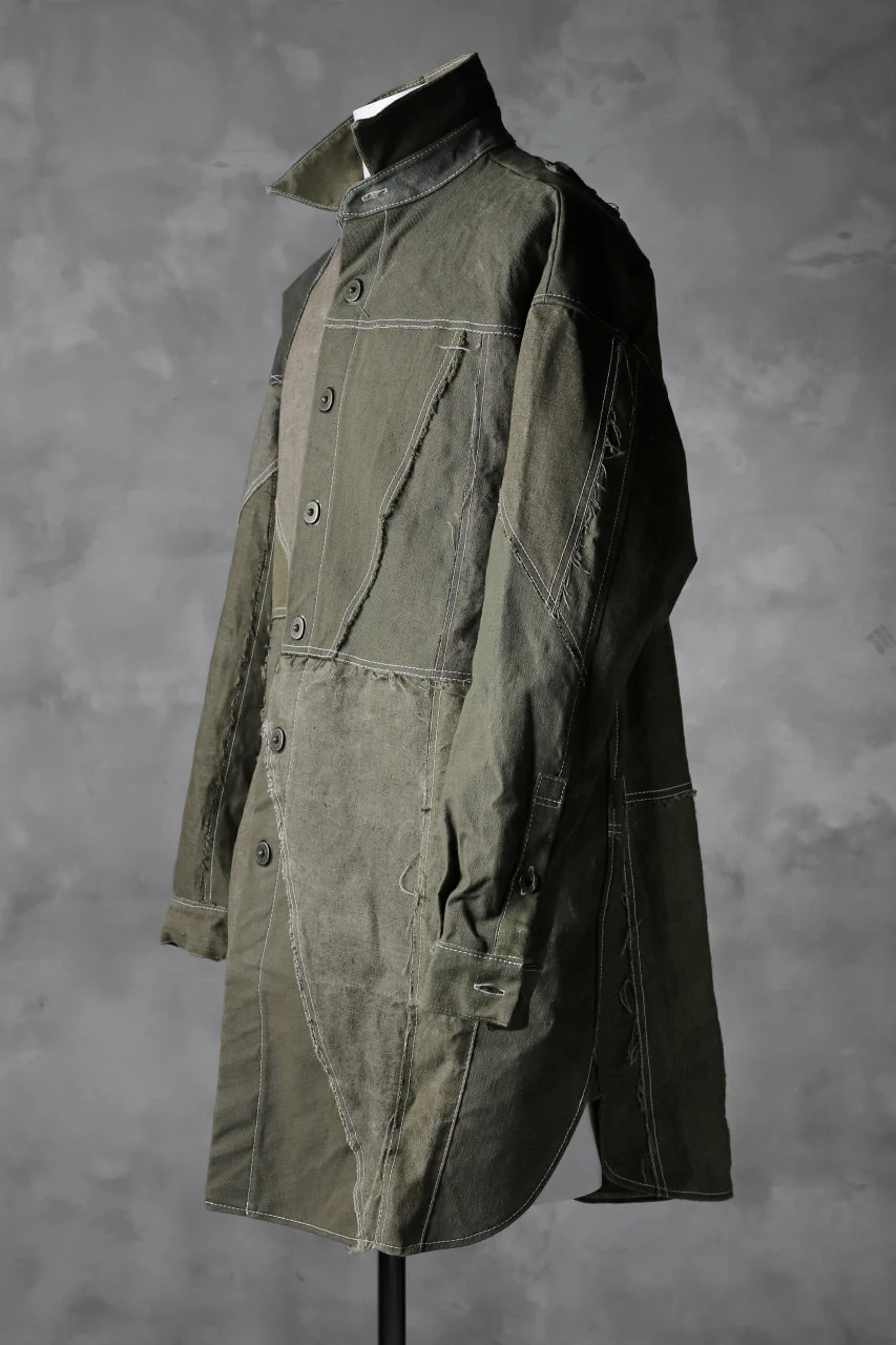 BACKLASH x LOOM exclusive RECONSTRUCTIVE COAT / VINTAGE MILITARY CANVAS - Image 5