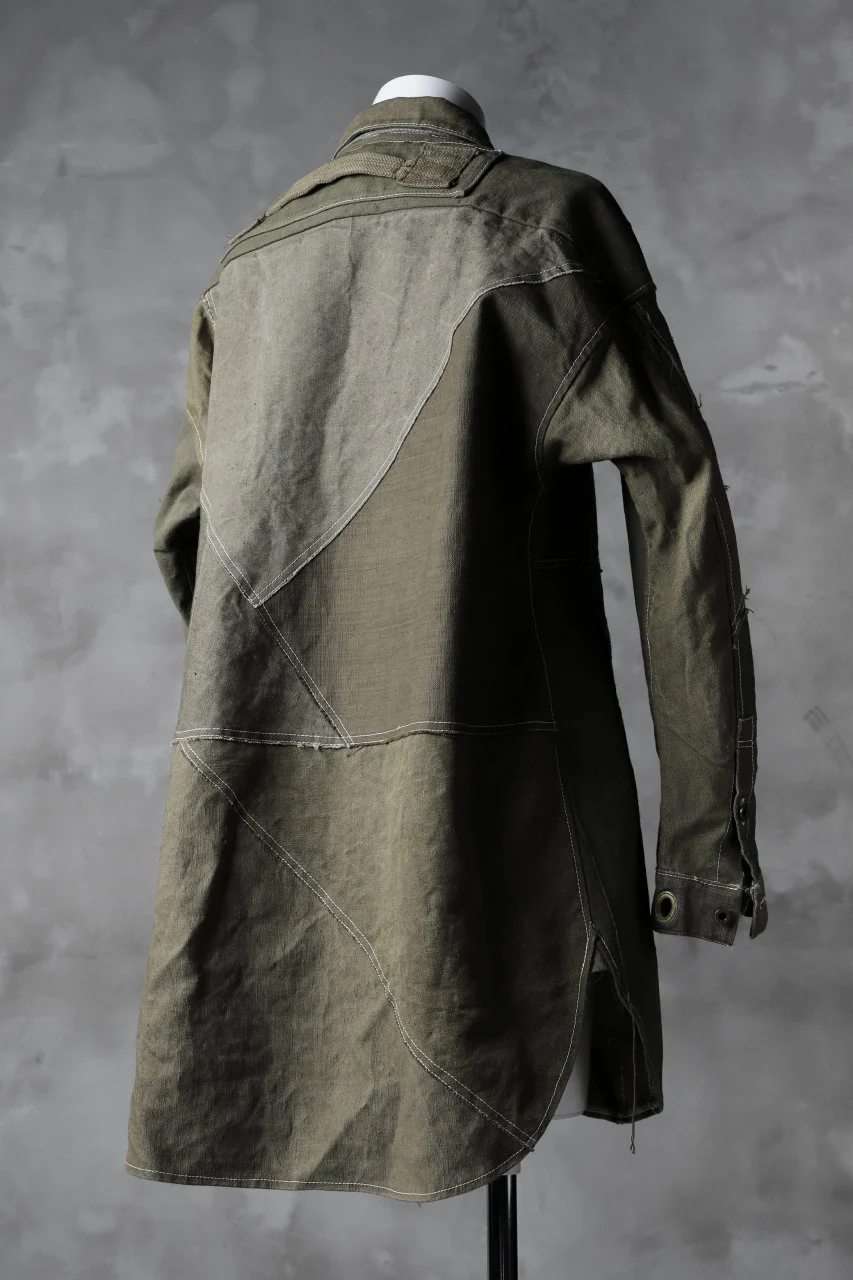 BACKLASH x LOOM exclusive RECONSTRUCTIVE COAT / VINTAGE MILITARY CANVAS - Image 8