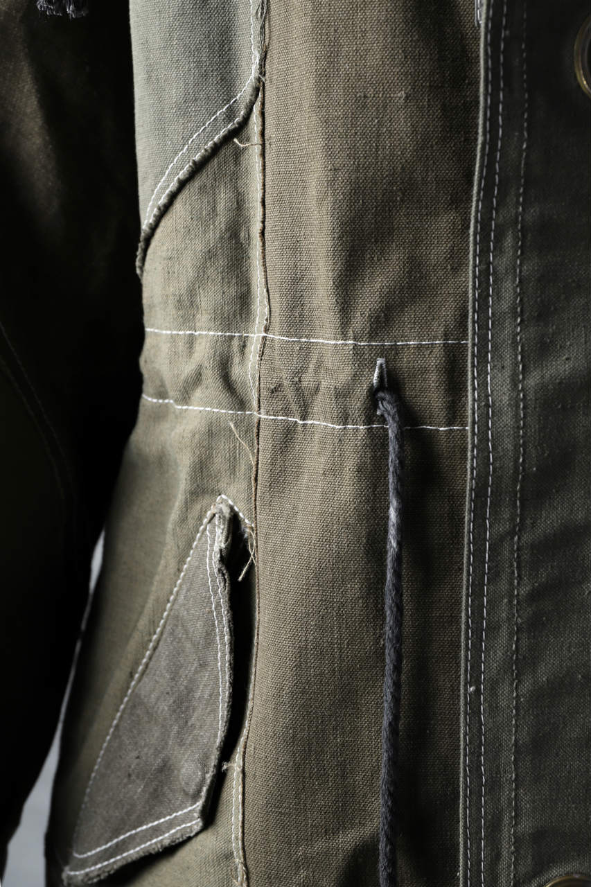 BACKLASH x LOOM exclusive RECONSTRUCTIVE HOODED JACKET / VINTAGE MILITARY CANVAS - Image 15