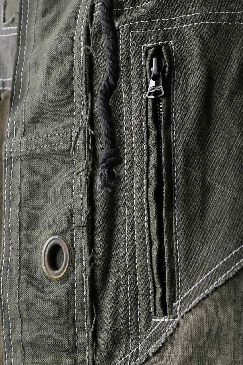 BACKLASH x LOOM exclusive RECONSTRUCTIVE HOODED JACKET / VINTAGE MILITARY CANVAS - Image 21