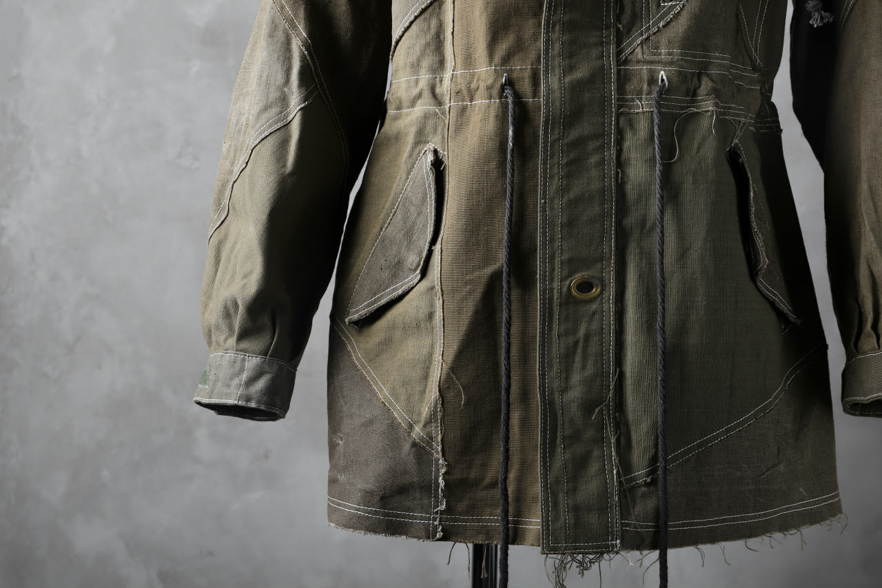 BACKLASH x LOOM exclusive RECONSTRUCTIVE HOODED JACKET / VINTAGE MILITARY CANVAS - Image 33