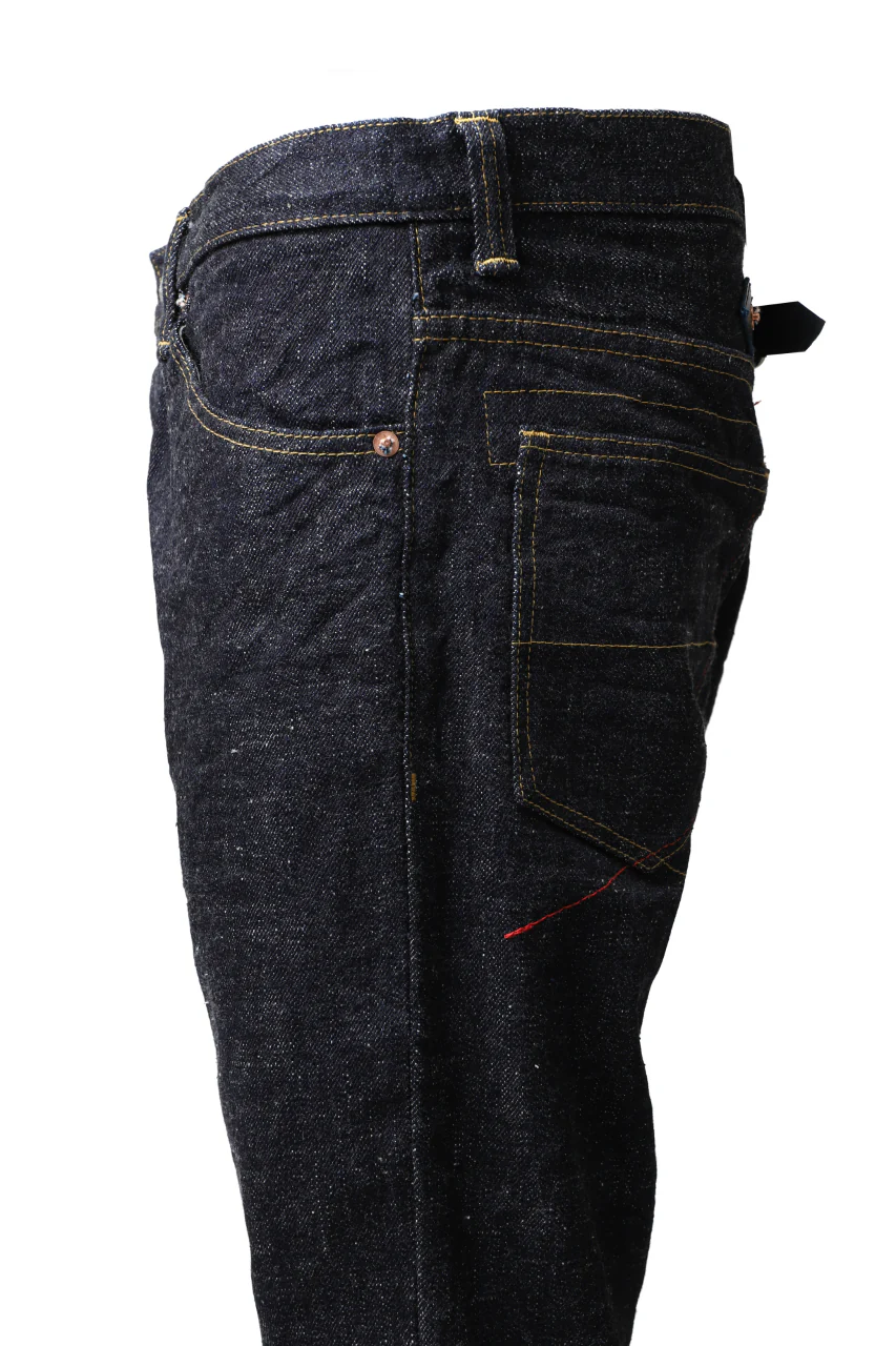 BACKLASH xx FULLCOUNT Collaboration BOOTCUT PANTS / 15.5oz ZIMBABWE DENIM (INDIGO BLUE) - Image 10