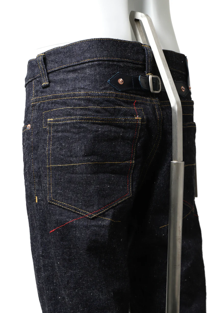 BACKLASH xx FULLCOUNT Collaboration BOOTCUT PANTS / 15.5oz ZIMBABWE DENIM (INDIGO BLUE) - Image 11