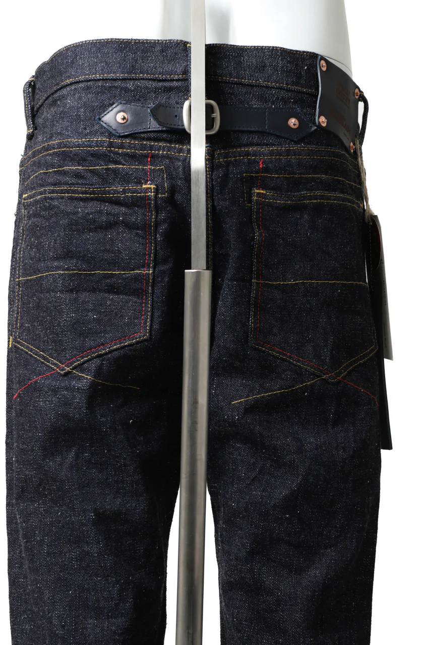 BACKLASH xx FULLCOUNT Collaboration BOOTCUT PANTS / 15.5oz ZIMBABWE DENIM (INDIGO BLUE) - Image 12