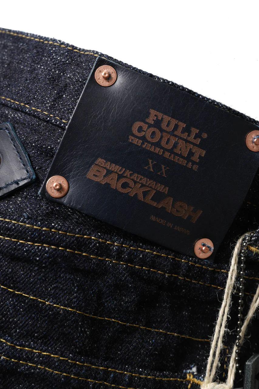 BACKLASH xx FULLCOUNT Collaboration BOOTCUT PANTS / 15.5oz ZIMBABWE DENIM (INDIGO BLUE) - Image 16