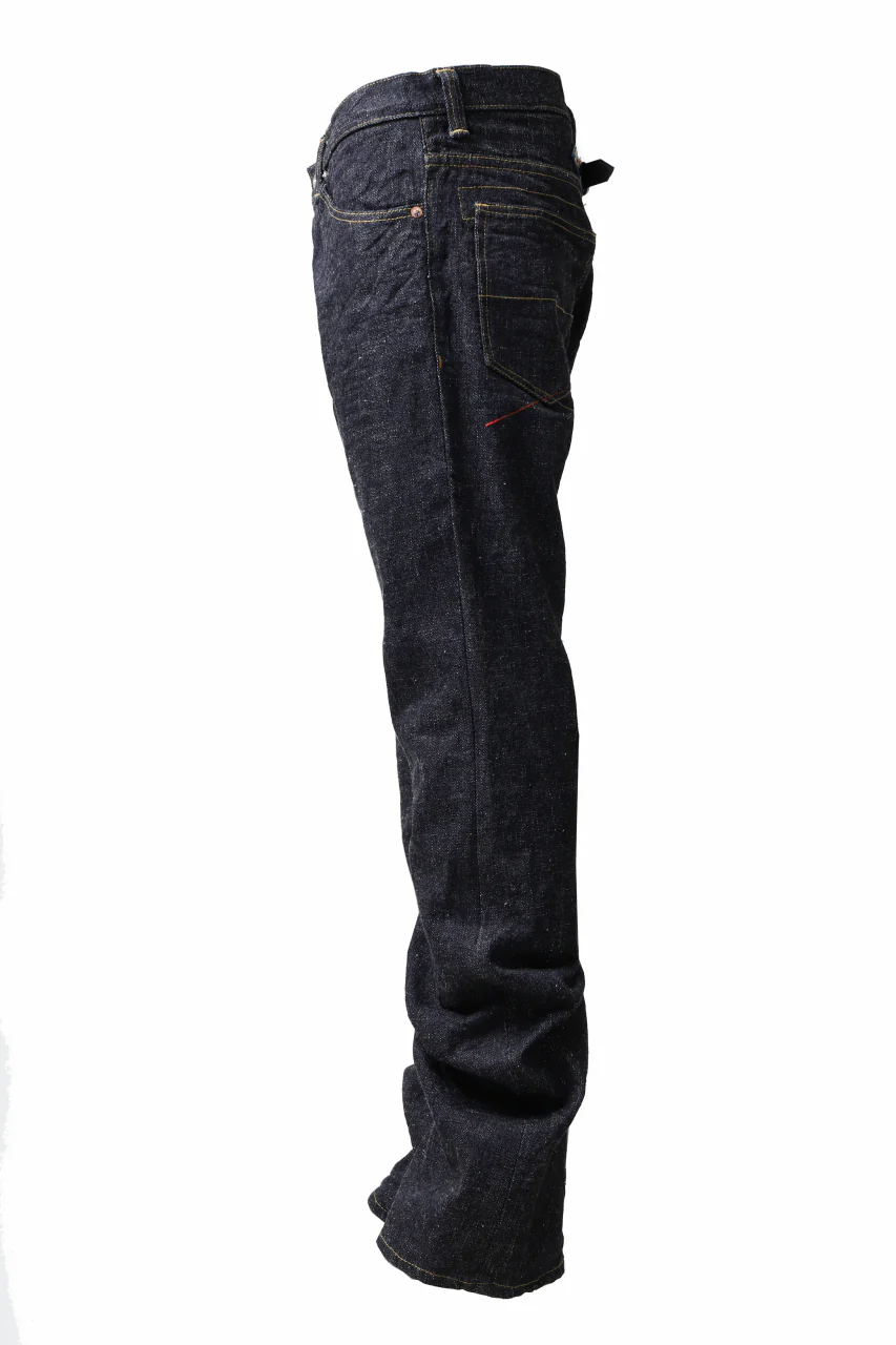 BACKLASH xx FULLCOUNT Collaboration BOOTCUT PANTS / 15.5oz ZIMBABWE DENIM (INDIGO BLUE) - Image 4