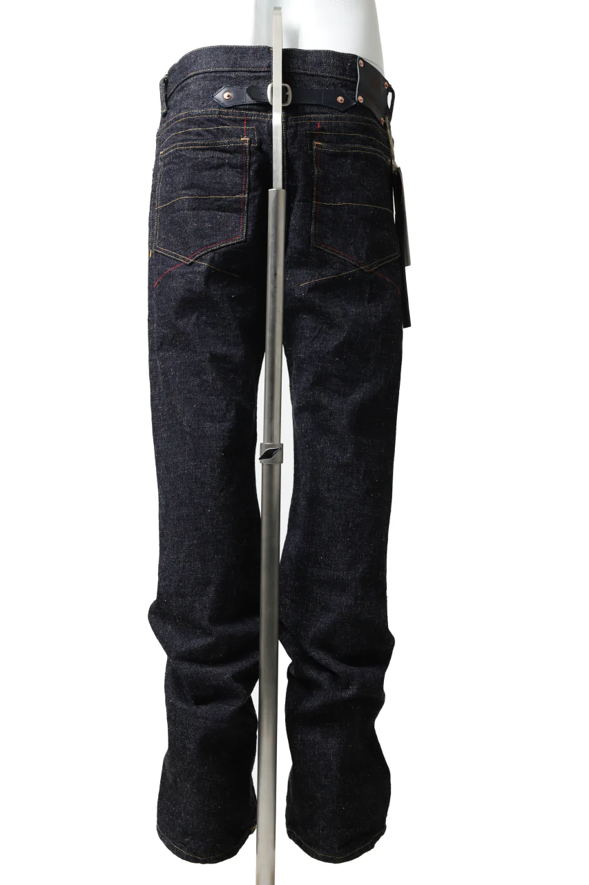 BACKLASH xx FULLCOUNT Collaboration BOOTCUT PANTS / 15.5oz ZIMBABWE DENIM (INDIGO BLUE) - Image 5