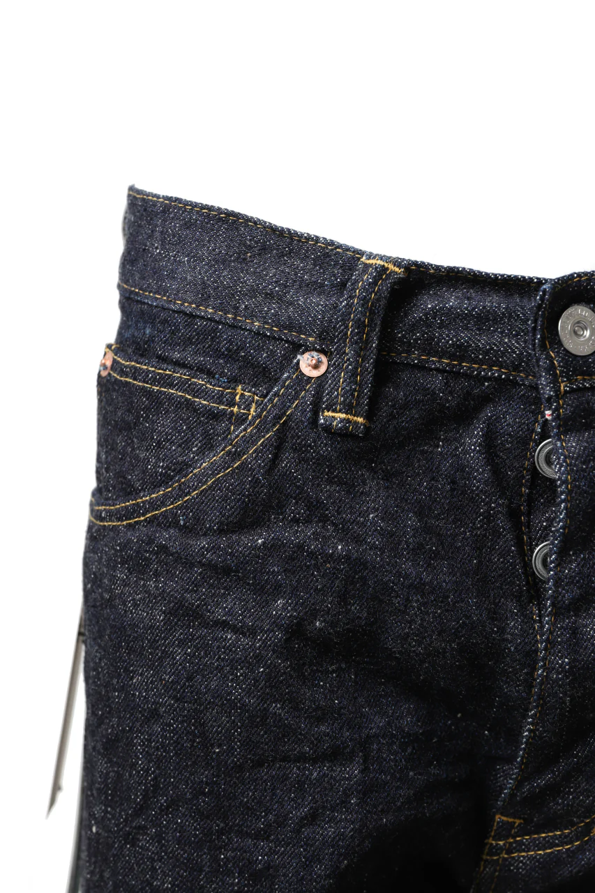 BACKLASH xx FULLCOUNT Collaboration BOOTCUT PANTS / 15.5oz ZIMBABWE DENIM (INDIGO BLUE) - Image 7