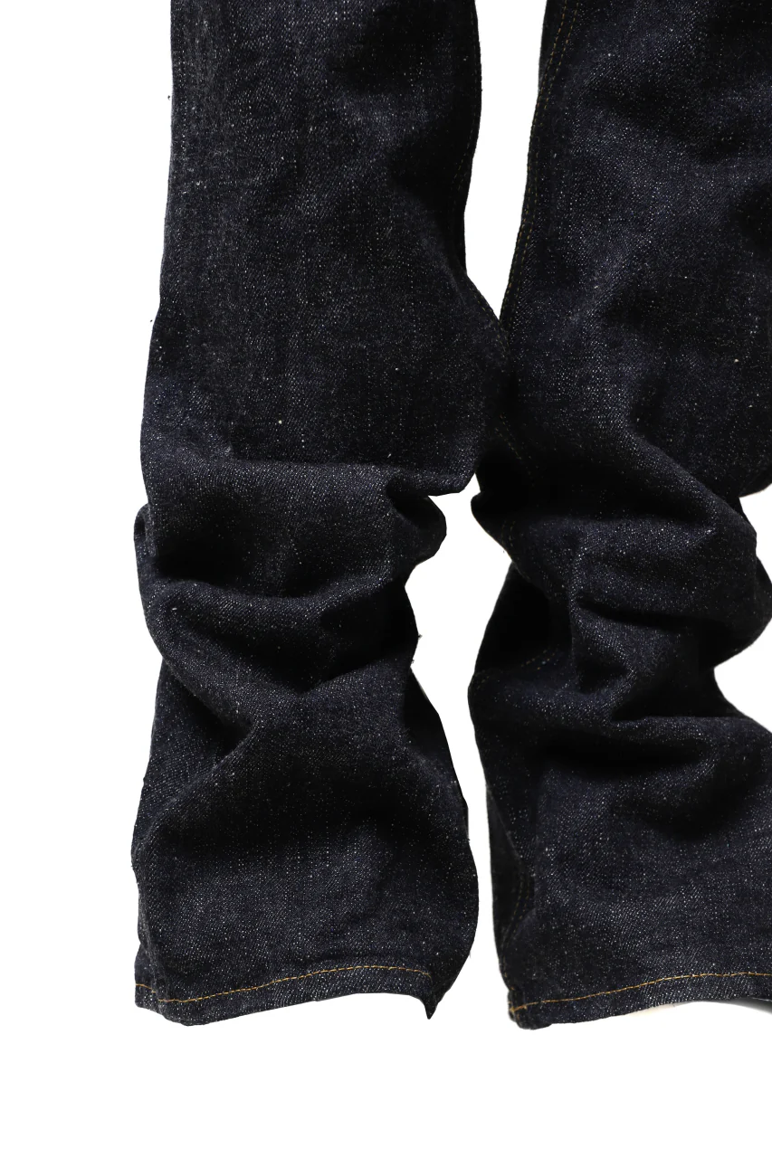 BACKLASH xx FULLCOUNT Collaboration BOOTCUT PANTS / 15.5oz ZIMBABWE DENIM (INDIGO BLUE) - Image 9