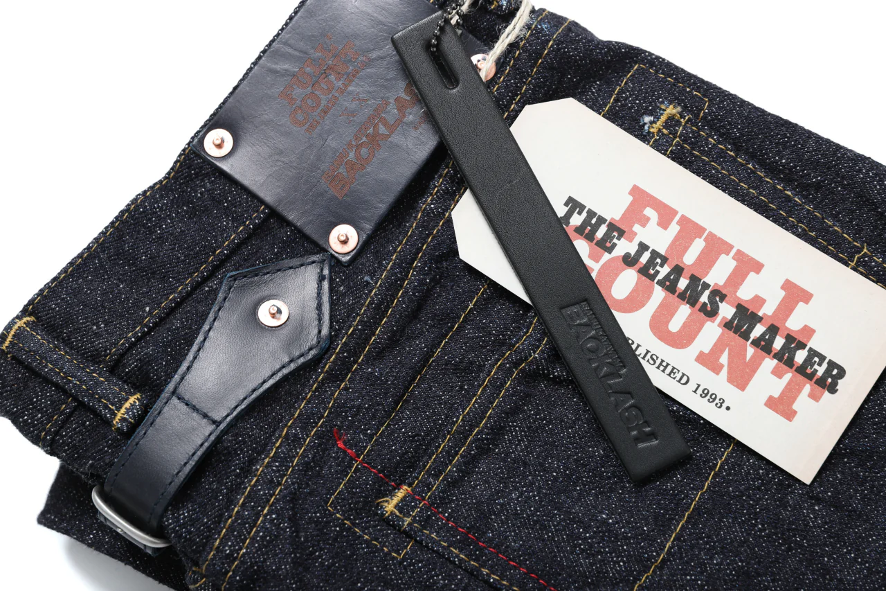 BACKLASH xx FULLCOUNT Collaboration STRAIGHT PANTS / 15.5oz ZIMBABWE DENIM (INDIGO BLUE) - Image 14