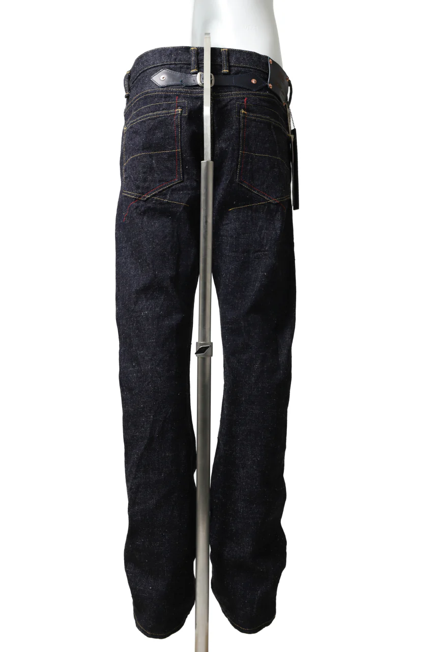 BACKLASH xx FULLCOUNT Collaboration STRAIGHT PANTS / 15.5oz ZIMBABWE DENIM (INDIGO BLUE) - Image 4