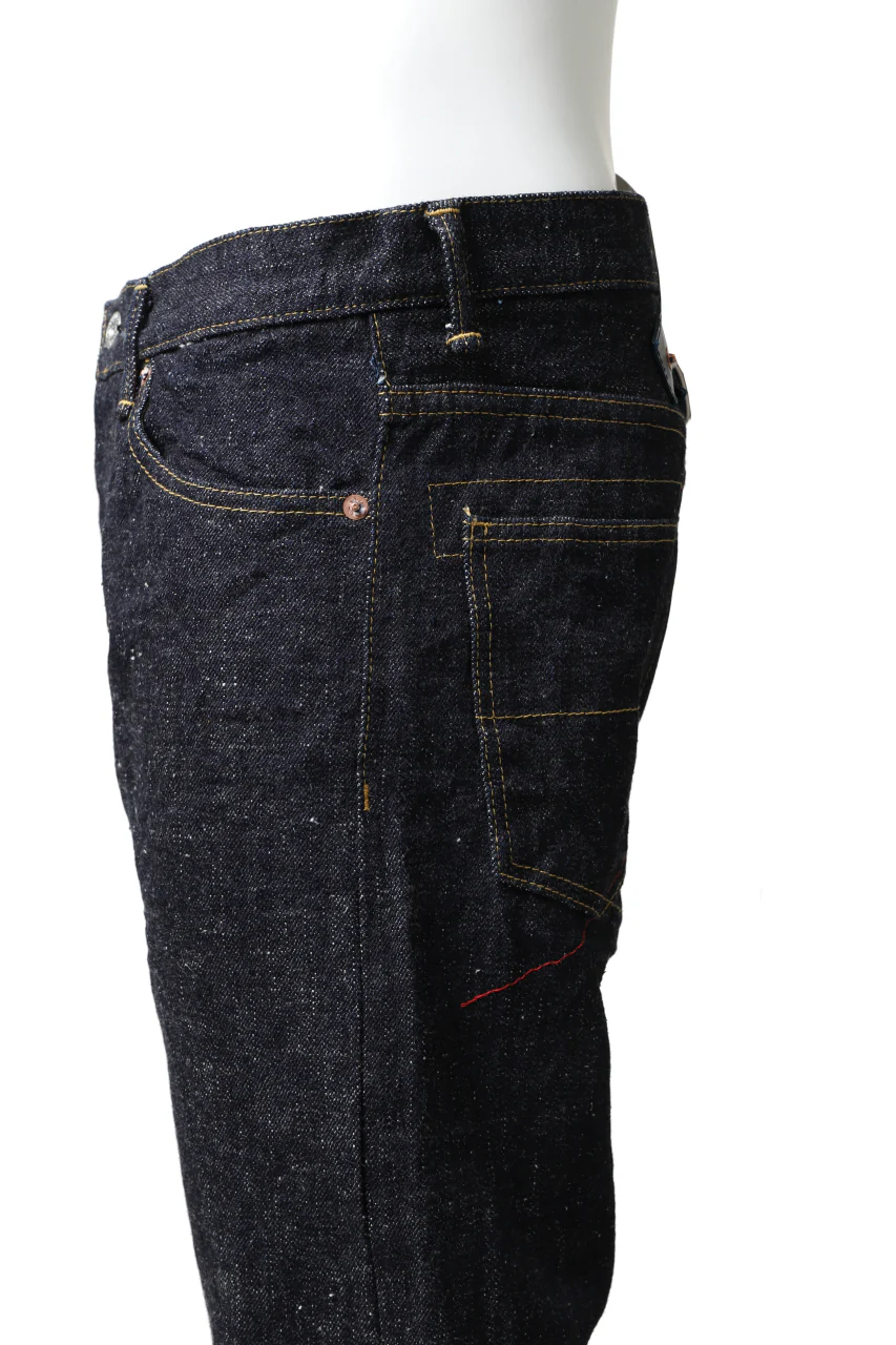 BACKLASH xx FULLCOUNT Collaboration STRAIGHT PANTS / 15.5oz ZIMBABWE DENIM (INDIGO BLUE) - Image 7
