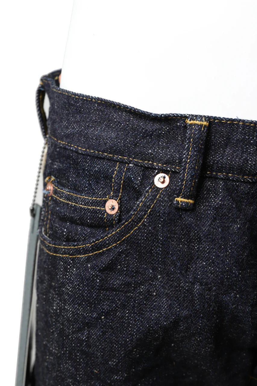 BACKLASH xx FULLCOUNT Collaboration STRAIGHT PANTS / 15.5oz ZIMBABWE DENIM (INDIGO BLUE) - Image 9
