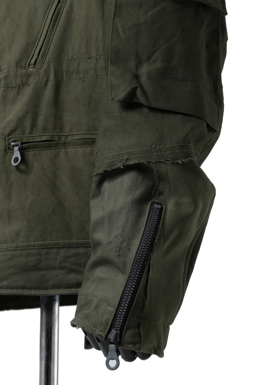 BACKLASH xx LOOM exclusive The Re-BUILD VINTAGE CUSTOM DOUBLE RIDERS JACKET (ARMY FIELD-A) - Image 18