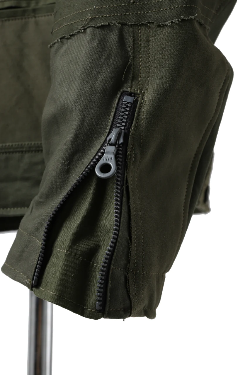 BACKLASH xx LOOM exclusive The Re-BUILD VINTAGE CUSTOM DOUBLE RIDERS JACKET (ARMY FIELD-A) - Image 19