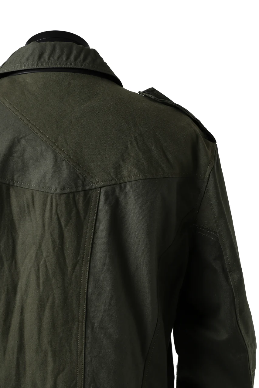BACKLASH xx LOOM exclusive The Re-BUILD VINTAGE CUSTOM DOUBLE RIDERS JACKET (ARMY FIELD-A) - Image 22