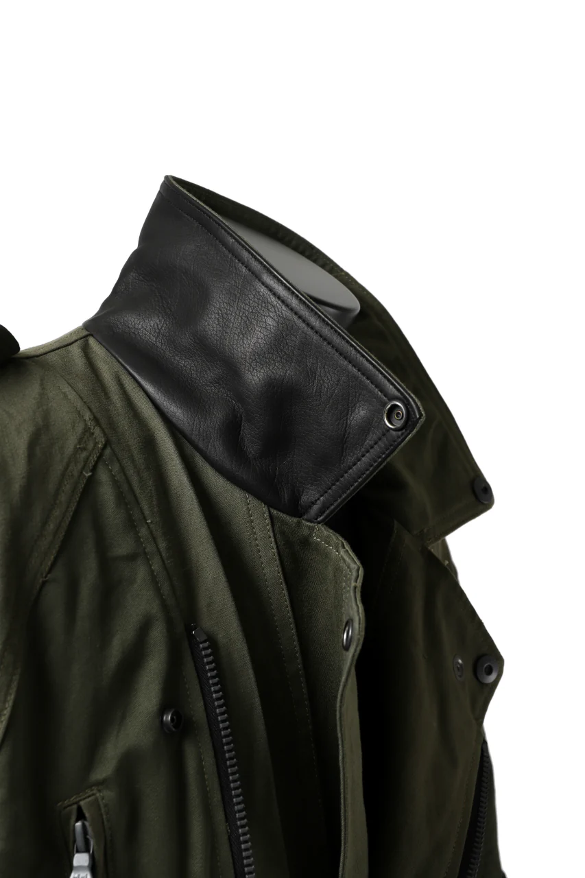 BACKLASH xx LOOM exclusive The Re-BUILD VINTAGE CUSTOM DOUBLE RIDERS JACKET (ARMY FIELD-A) - Image 24
