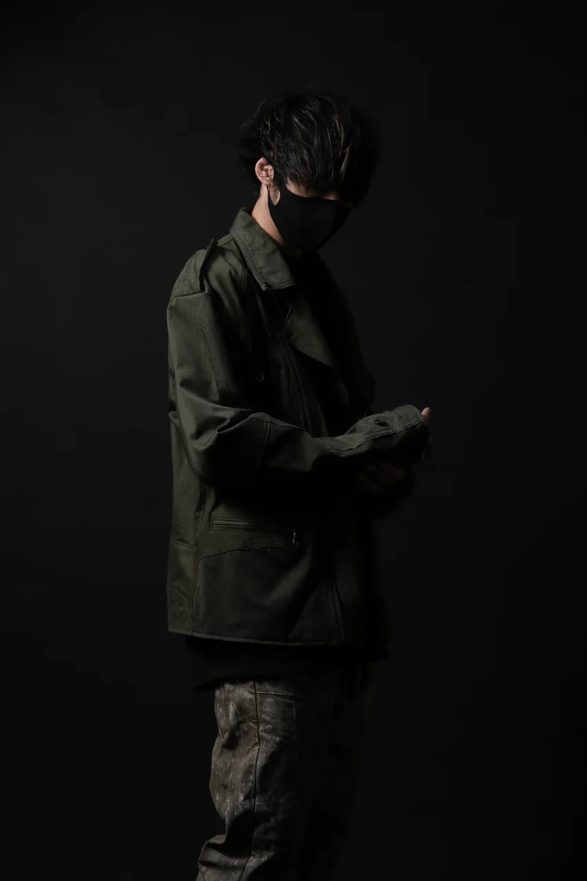 BACKLASH xx LOOM exclusive The Re-BUILD VINTAGE CUSTOM DOUBLE RIDERS JACKET (ARMY FIELD-A) - Image 29