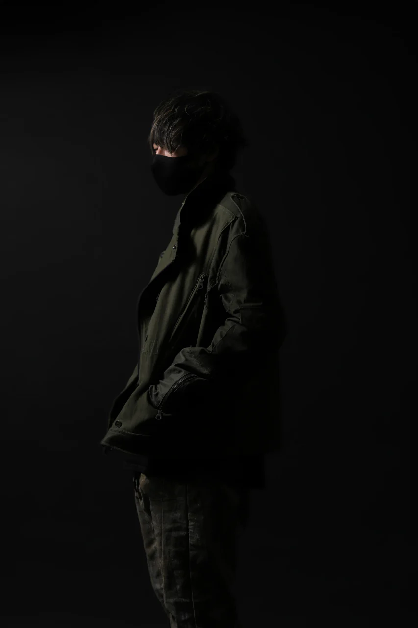 BACKLASH xx LOOM exclusive The Re-BUILD VINTAGE CUSTOM DOUBLE RIDERS JACKET (ARMY FIELD-A) - Image 32