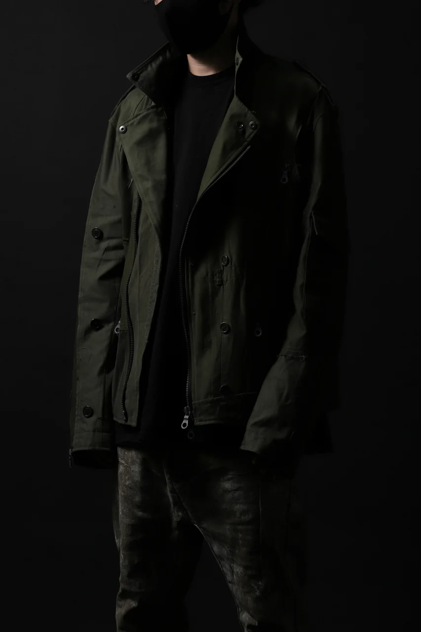 BACKLASH xx LOOM exclusive The Re-BUILD VINTAGE CUSTOM DOUBLE RIDERS JACKET (ARMY FIELD-A) - Image 36