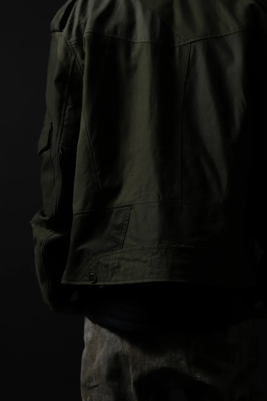 BACKLASH xx LOOM exclusive The Re-BUILD VINTAGE CUSTOM DOUBLE RIDERS JACKET (ARMY FIELD-A) - Image 42