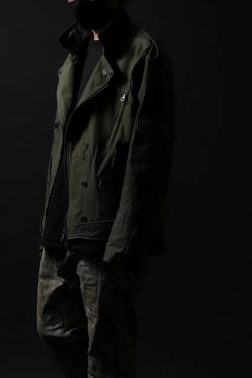 BACKLASH xx LOOM exclusive The Re-BUILD VINTAGE CUSTOM DOUBLE RIDERS JACKET (ARMY FIELD-A) - Image 43