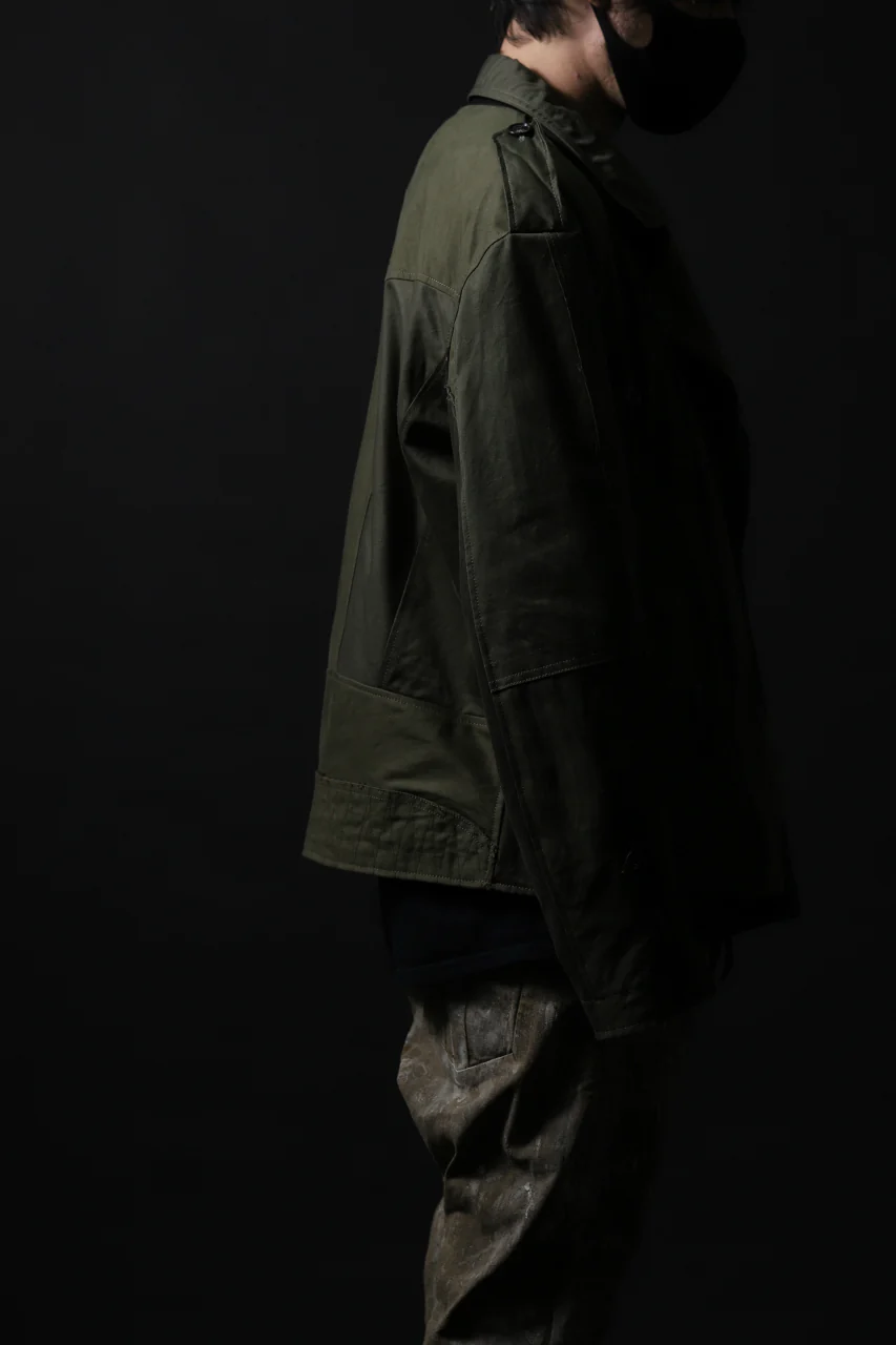 BACKLASH xx LOOM exclusive The Re-BUILD VINTAGE CUSTOM DOUBLE RIDERS JACKET (ARMY FIELD-A) - Image 44