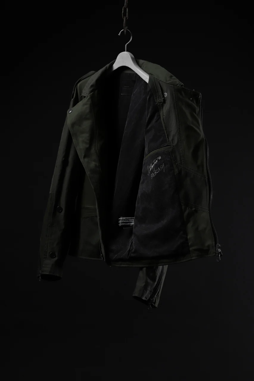 BACKLASH xx LOOM exclusive The Re-BUILD VINTAGE CUSTOM DOUBLE RIDERS JACKET (ARMY FIELD-A) - Image 46