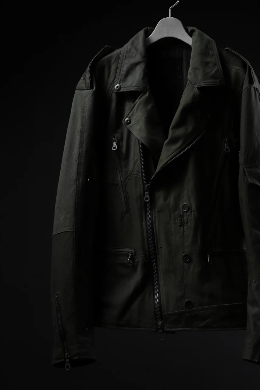 BACKLASH xx LOOM exclusive The Re-BUILD VINTAGE CUSTOM DOUBLE RIDERS JACKET (ARMY FIELD-A) - Image 47
