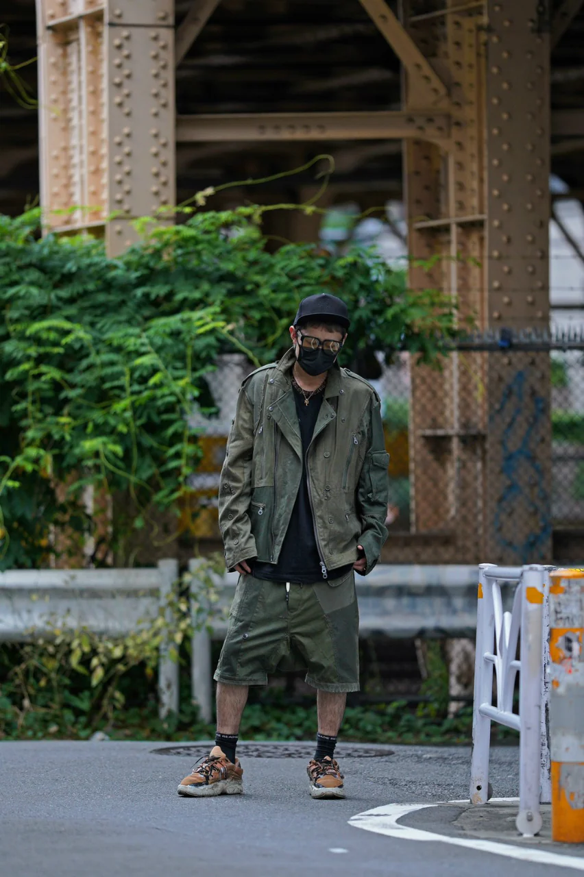 BACKLASH xx LOOM exclusive The Re-BUILD VINTAGE CUSTOM DOUBLE RIDERS JACKET (ARMY FIELD-A) - Image 53