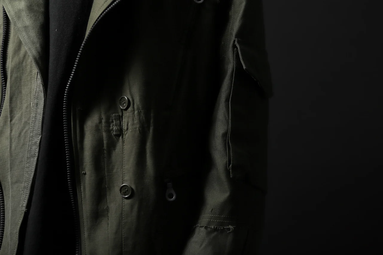 BACKLASH xx LOOM exclusive The Re-BUILD VINTAGE CUSTOM DOUBLE RIDERS JACKET (ARMY FIELD-A) - Image 62