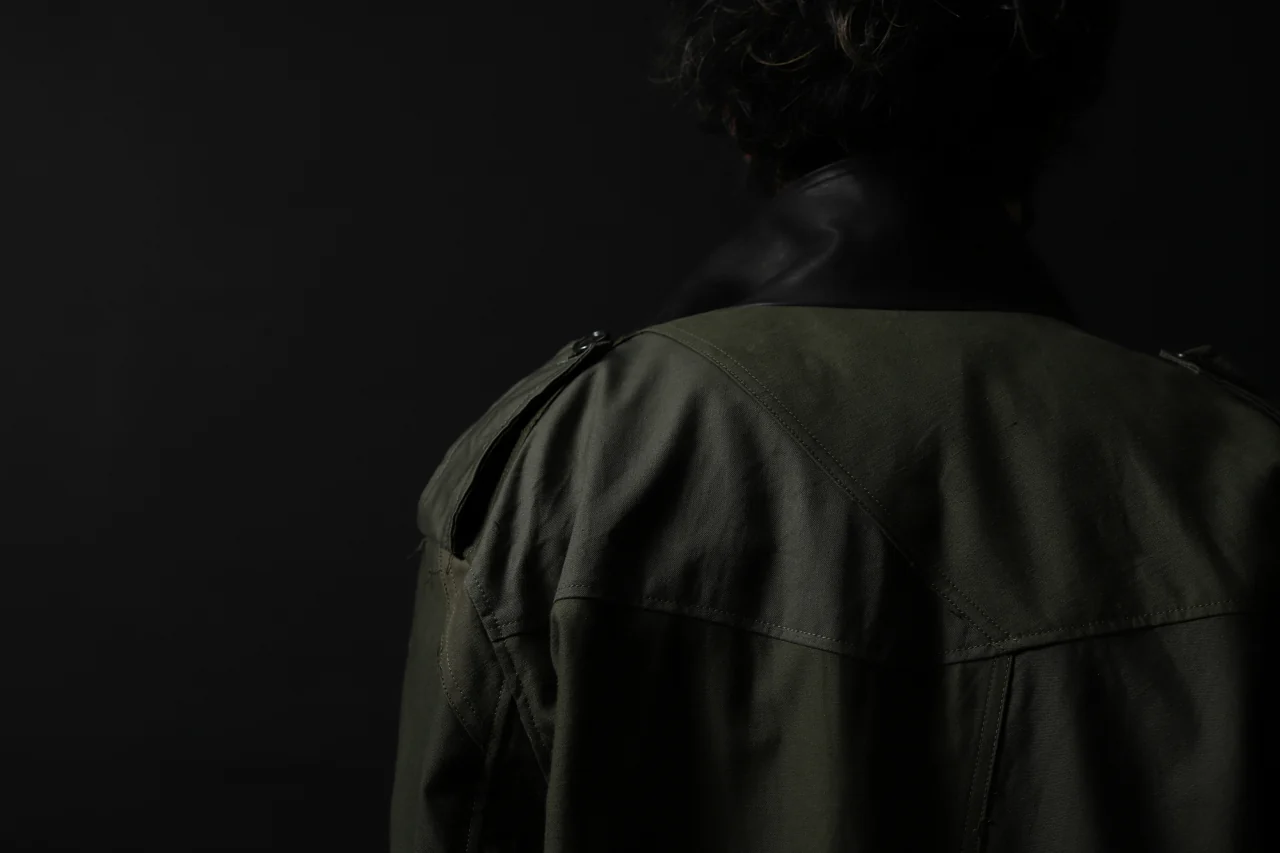 BACKLASH xx LOOM exclusive The Re-BUILD VINTAGE CUSTOM DOUBLE RIDERS JACKET (ARMY FIELD-A) - Image 65