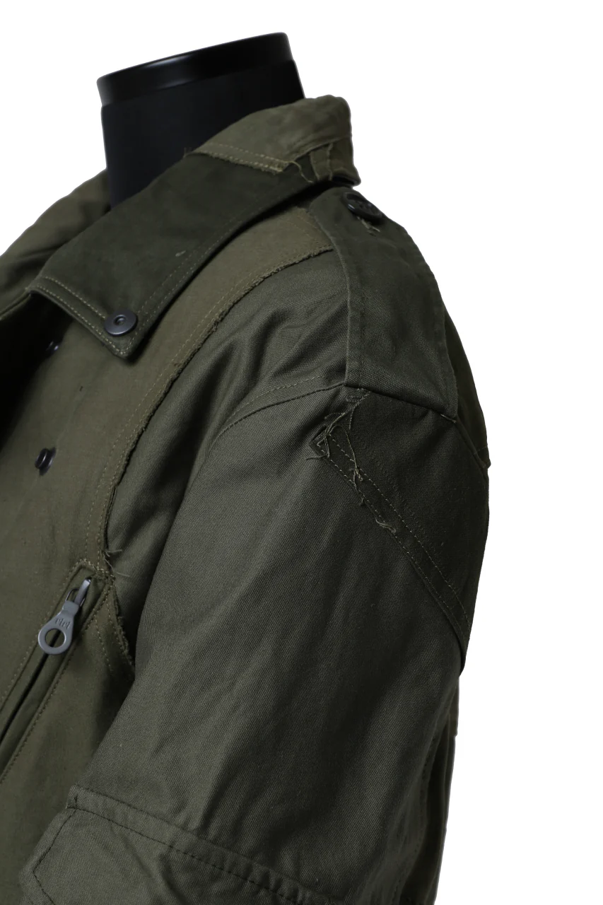 BACKLASH xx LOOM exclusive The Re-BUILD VINTAGE CUSTOM DOUBLE RIDERS JACKET (ARMY FIELD-B) - Image 20