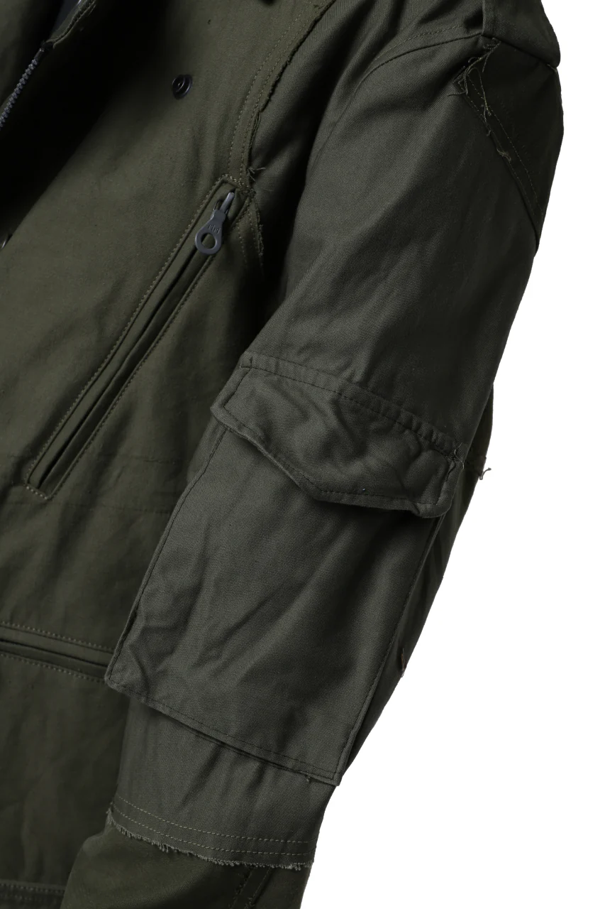 BACKLASH xx LOOM exclusive The Re-BUILD VINTAGE CUSTOM DOUBLE RIDERS JACKET (ARMY FIELD-B) - Image 21