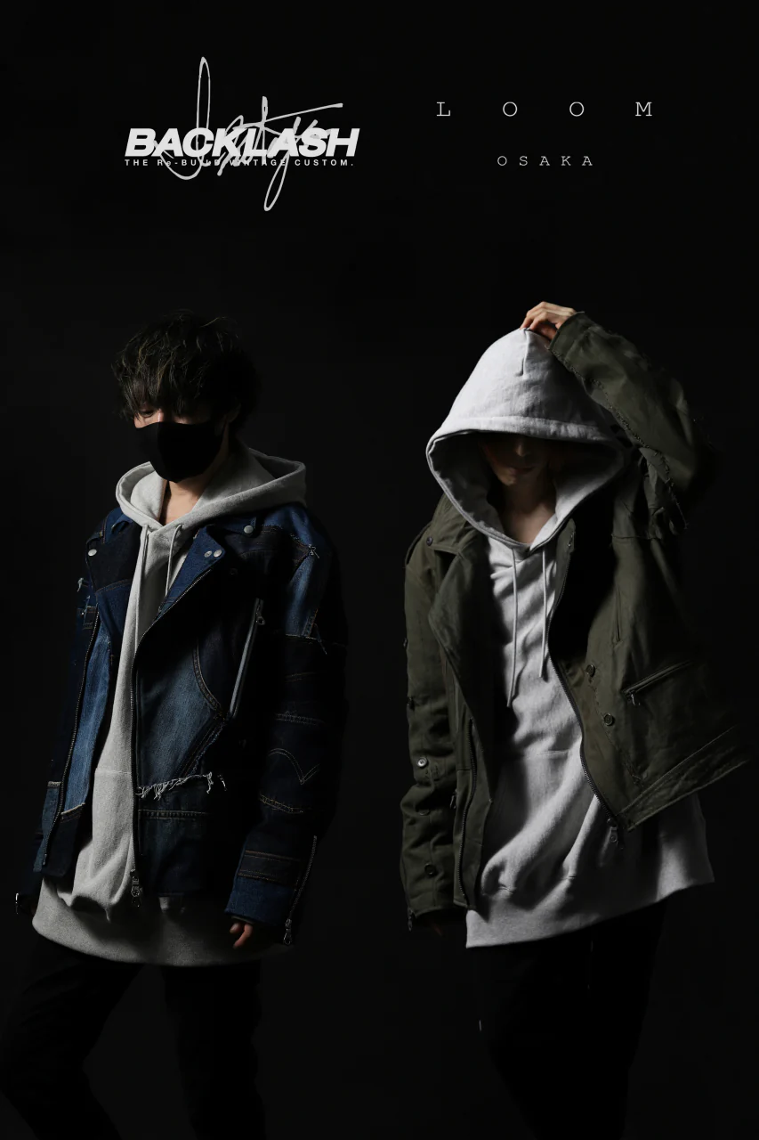 BACKLASH xx LOOM exclusive The Re-BUILD VINTAGE CUSTOM DOUBLE RIDERS JACKET (ARMY FIELD-B) - Image 32