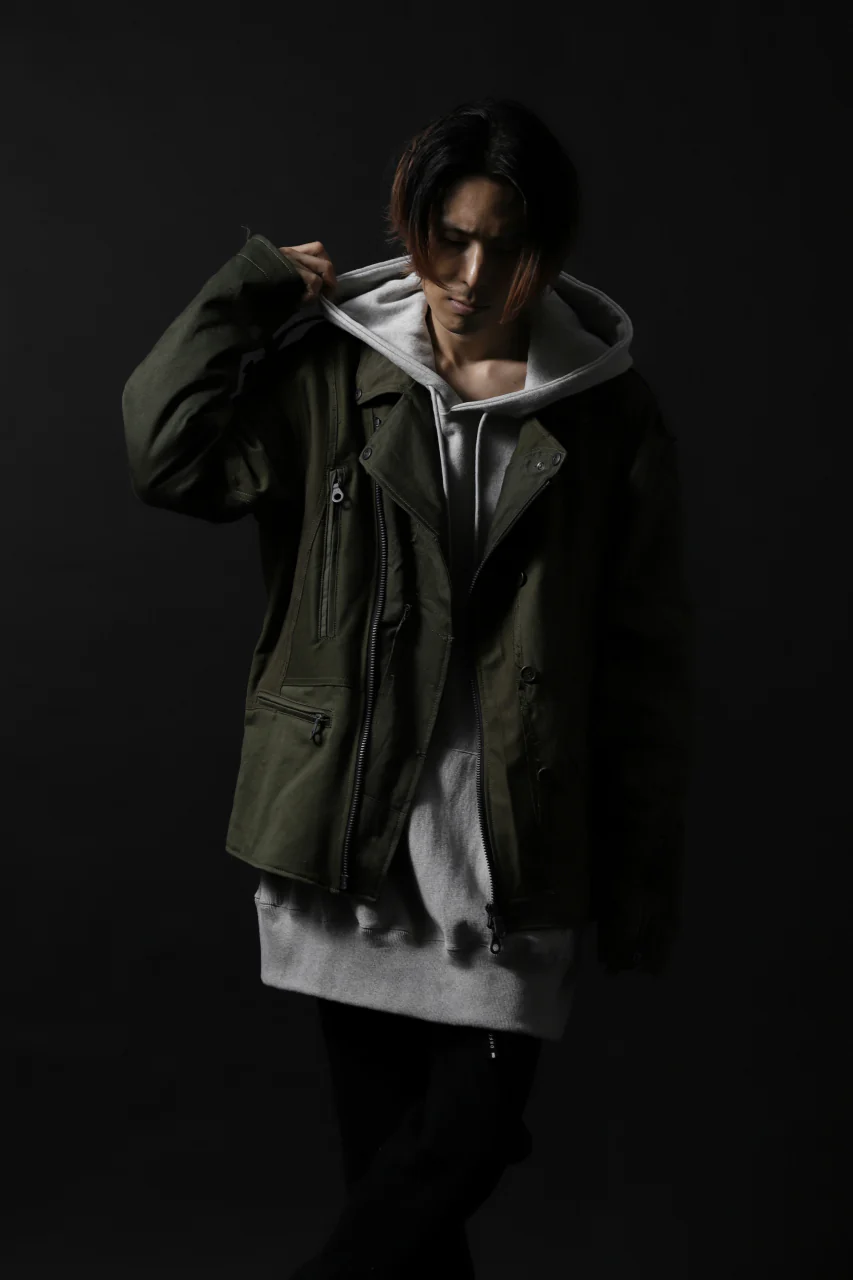BACKLASH xx LOOM exclusive The Re-BUILD VINTAGE CUSTOM DOUBLE RIDERS JACKET (ARMY FIELD-B) - Image 34