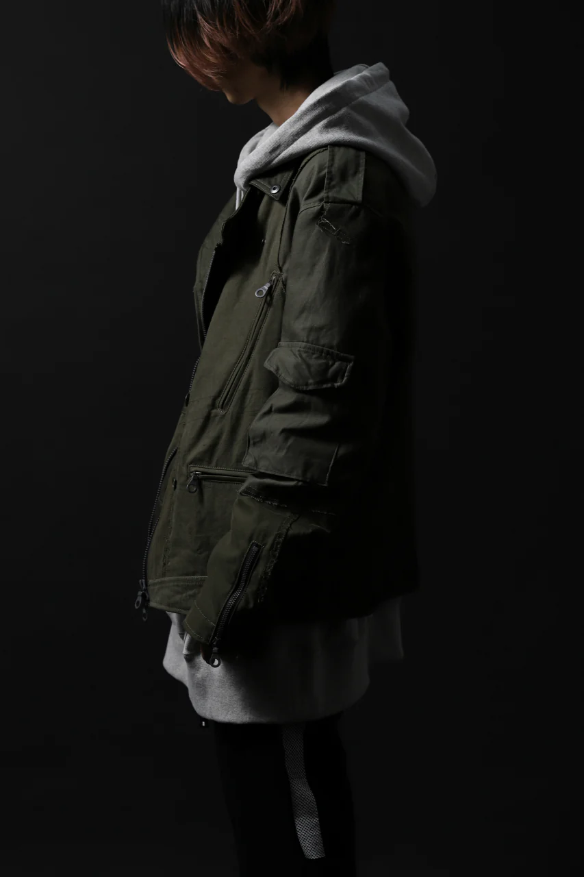 BACKLASH xx LOOM exclusive The Re-BUILD VINTAGE CUSTOM DOUBLE RIDERS JACKET (ARMY FIELD-B) - Image 37