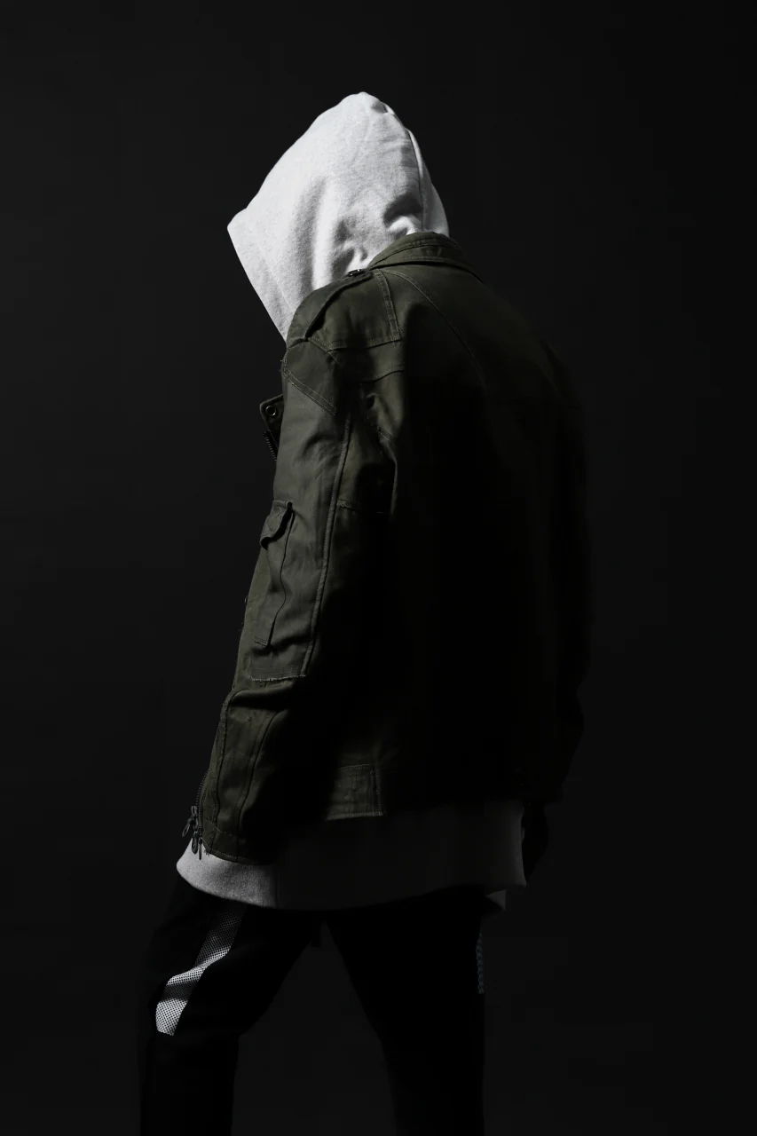 BACKLASH xx LOOM exclusive The Re-BUILD VINTAGE CUSTOM DOUBLE RIDERS JACKET (ARMY FIELD-B) - Image 41