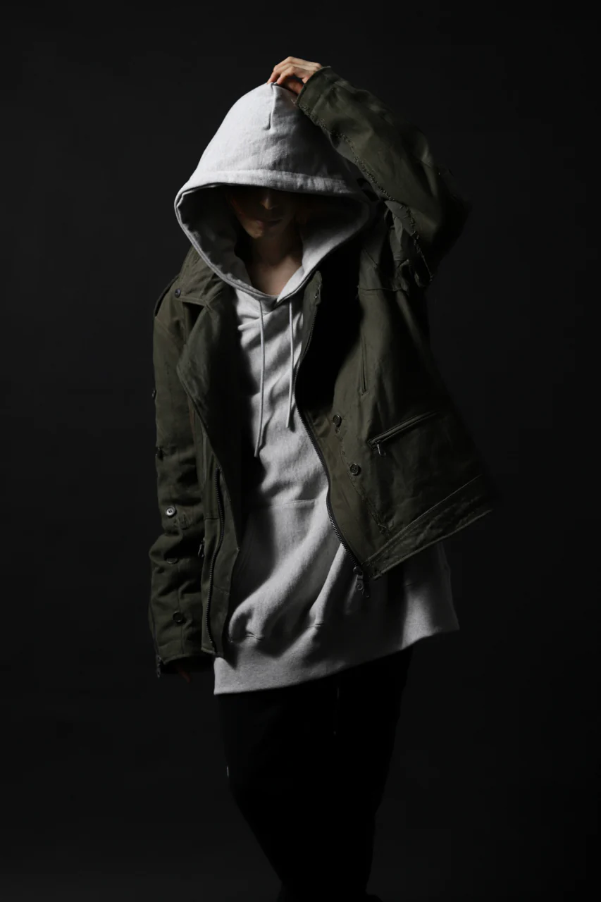BACKLASH xx LOOM exclusive The Re-BUILD VINTAGE CUSTOM DOUBLE RIDERS JACKET (ARMY FIELD-B) - Image 42