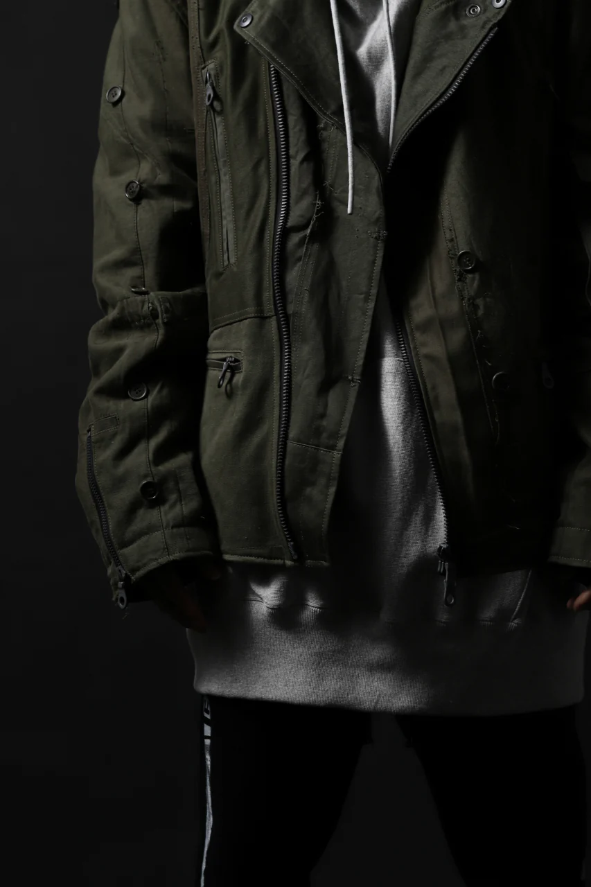 BACKLASH xx LOOM exclusive The Re-BUILD VINTAGE CUSTOM DOUBLE RIDERS JACKET (ARMY FIELD-B) - Image 43
