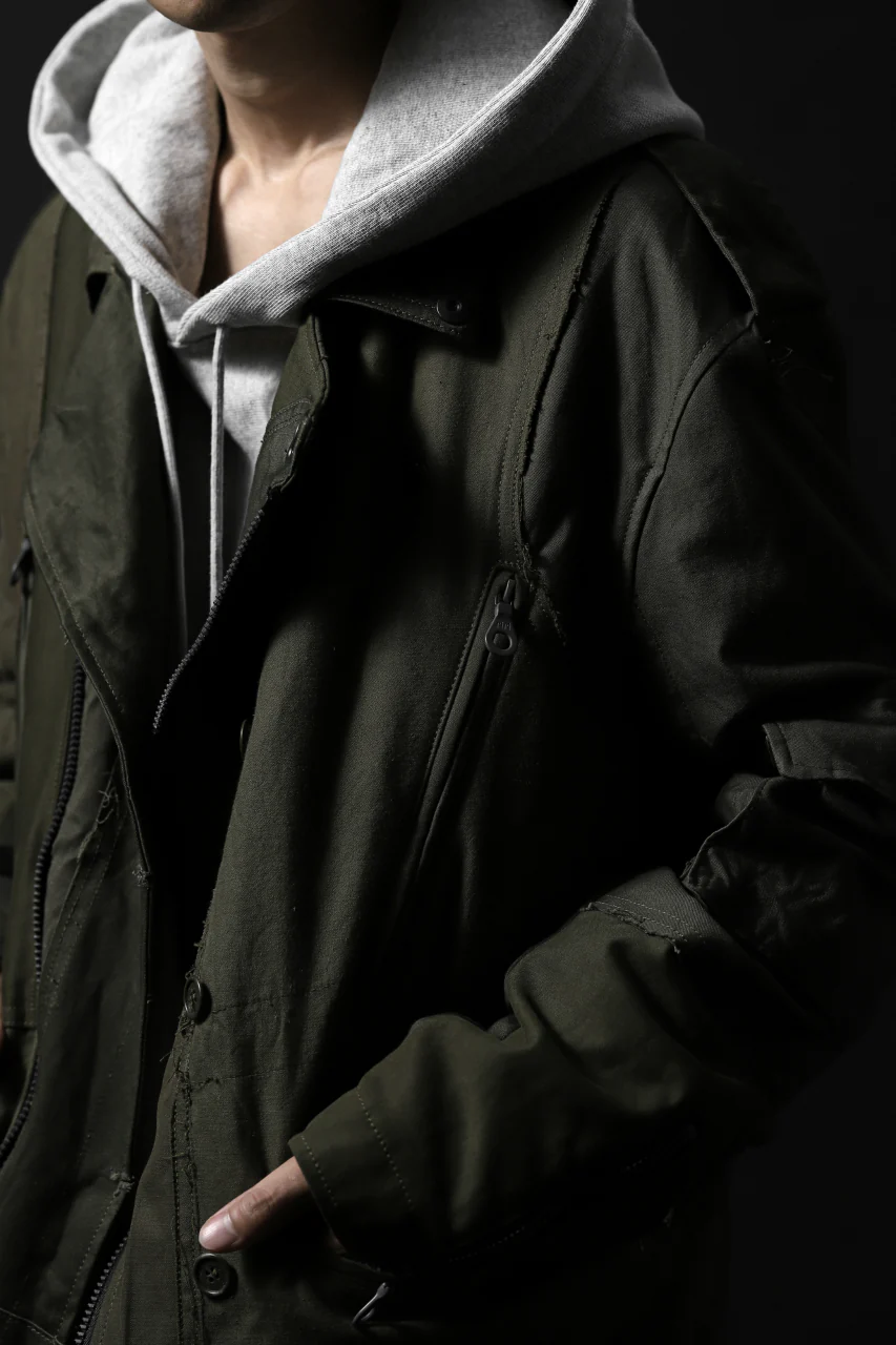 BACKLASH xx LOOM exclusive The Re-BUILD VINTAGE CUSTOM DOUBLE RIDERS JACKET (ARMY FIELD-B) - Image 44