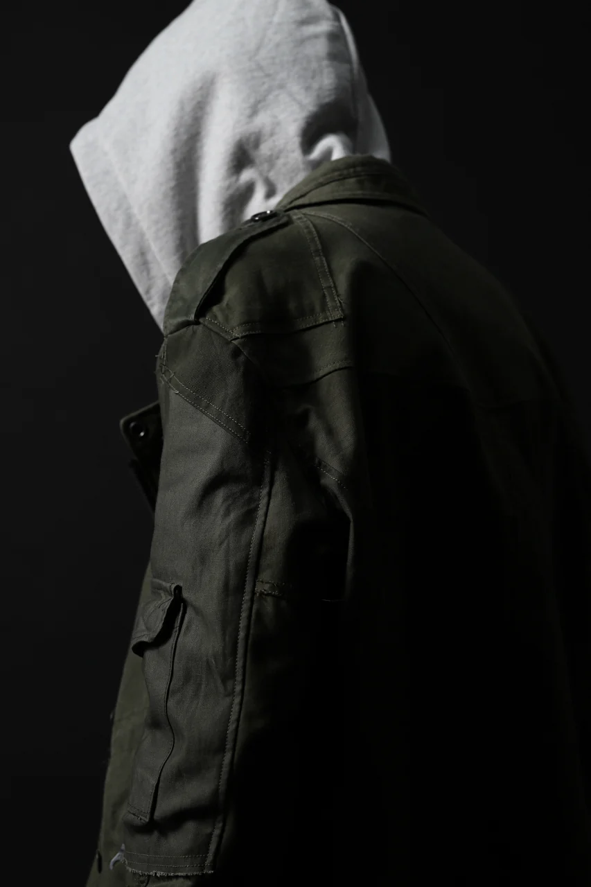 BACKLASH xx LOOM exclusive The Re-BUILD VINTAGE CUSTOM DOUBLE RIDERS JACKET (ARMY FIELD-B) - Image 45