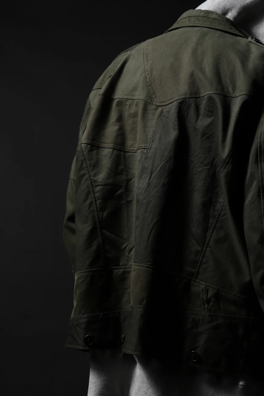 BACKLASH xx LOOM exclusive The Re-BUILD VINTAGE CUSTOM DOUBLE RIDERS JACKET (ARMY FIELD-B) - Image 46