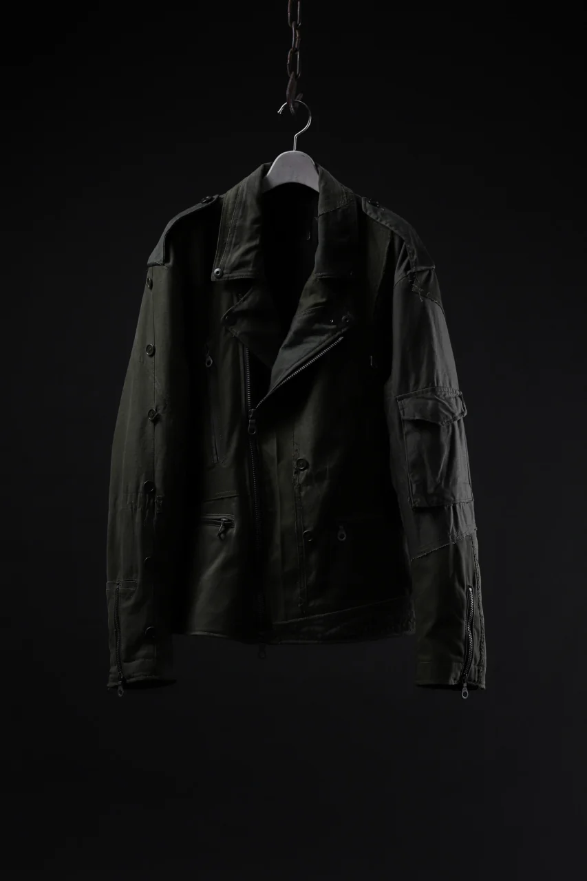 BACKLASH xx LOOM exclusive The Re-BUILD VINTAGE CUSTOM DOUBLE RIDERS JACKET (ARMY FIELD-B) - Image 49