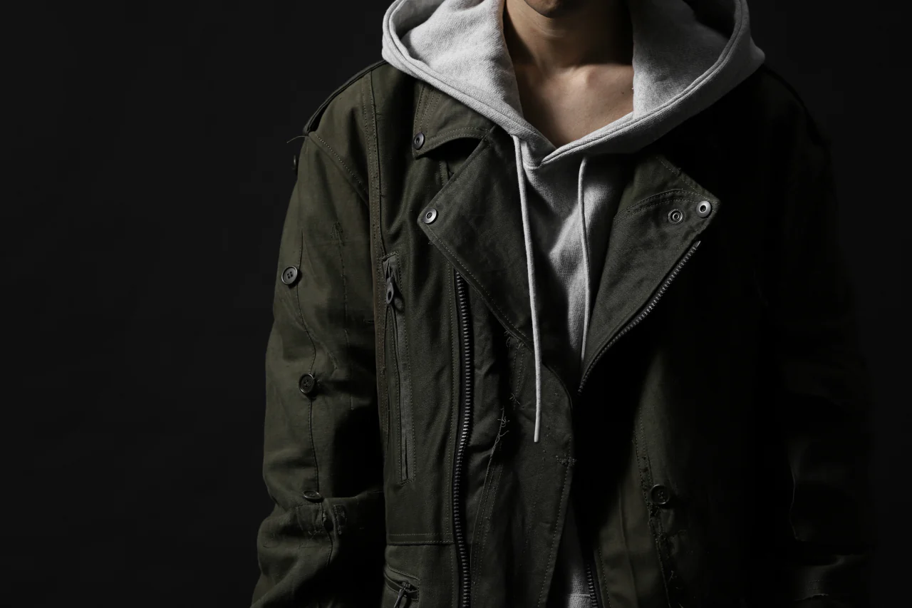 BACKLASH xx LOOM exclusive The Re-BUILD VINTAGE CUSTOM DOUBLE RIDERS JACKET (ARMY FIELD-B) - Image 65
