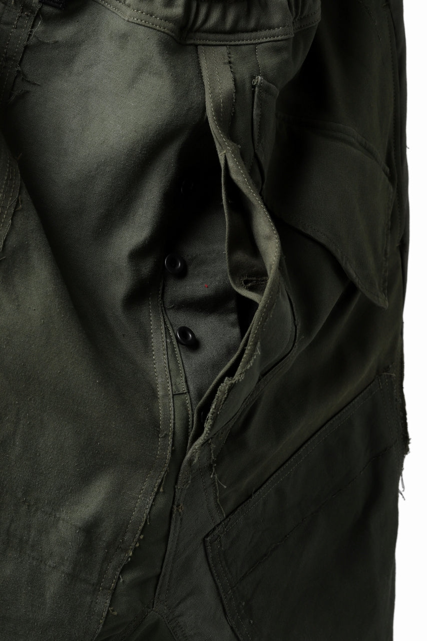 BACKLASH xx LOOM exclusive The Re-BUILD VINTAGE CUSTOM SARROUEL SHORTS (ARMY FIELD-A) - Image 11