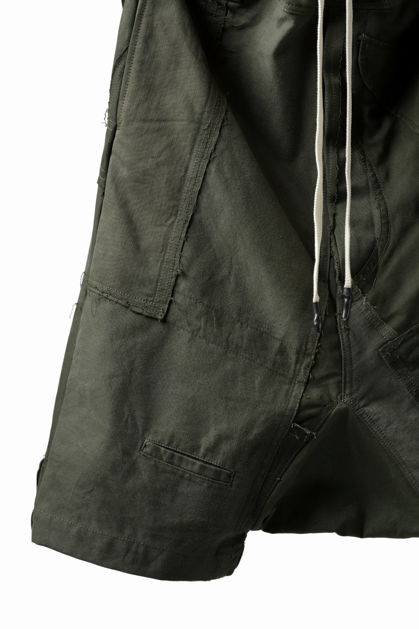BACKLASH xx LOOM exclusive The Re-BUILD VINTAGE CUSTOM SARROUEL SHORTS (ARMY FIELD-A) - Image 13