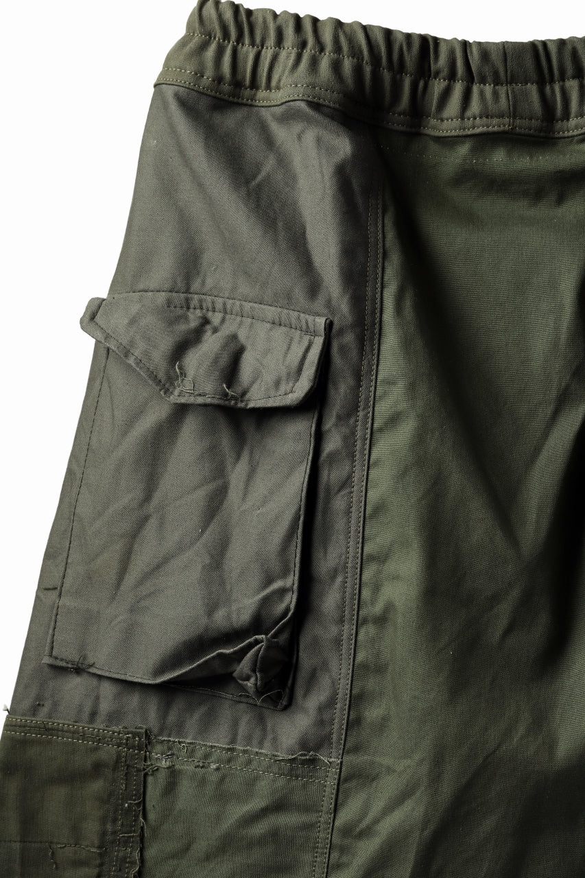 BACKLASH xx LOOM exclusive The Re-BUILD VINTAGE CUSTOM SARROUEL SHORTS (ARMY FIELD-A) - Image 15