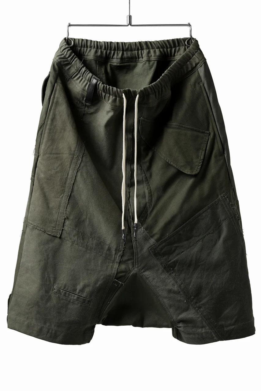 BACKLASH xx LOOM exclusive The Re-BUILD VINTAGE CUSTOM SARROUEL SHORTS (ARMY FIELD-A) - Image 2