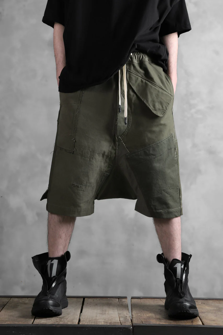 BACKLASH xx LOOM exclusive The Re-BUILD VINTAGE CUSTOM SARROUEL SHORTS (ARMY FIELD-A) - Image 23
